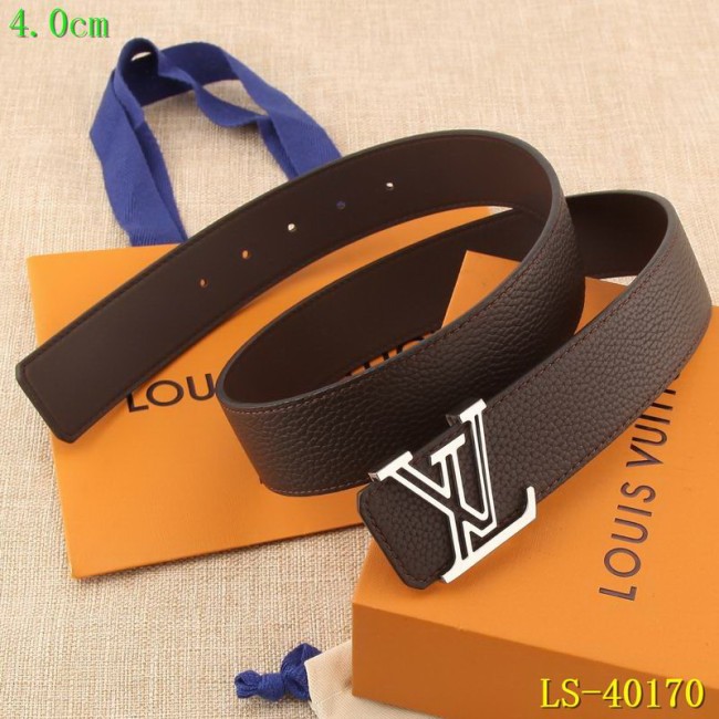 Super Perfect Quality LV Belts(100% Genuine Leather Steel Buckle)-1731