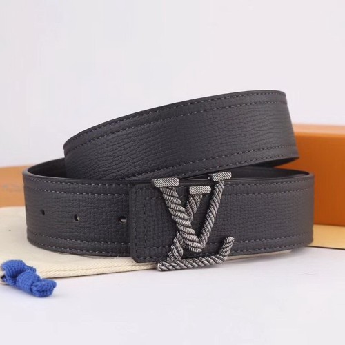 Super Perfect Quality LV Belts(100% Genuine Leather Steel Buckle)-1373