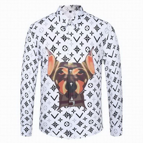 LV long sleeve shirt men-085(M-XXXL)