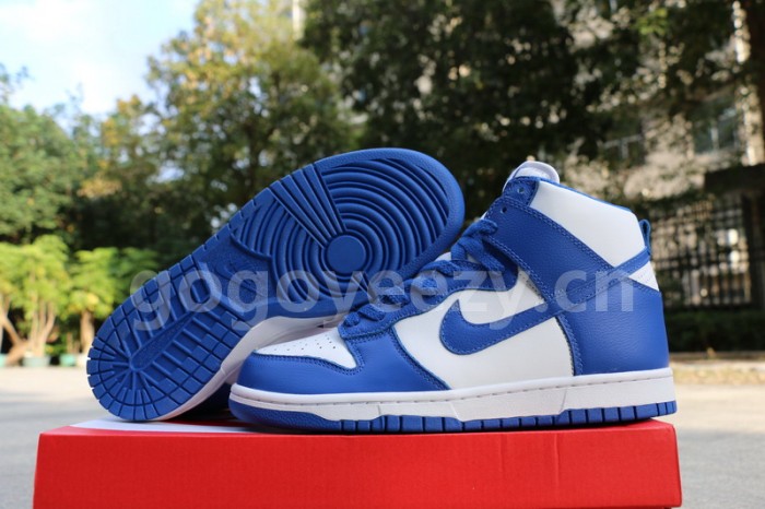 Authentic Nike Dunk Hi Blue White