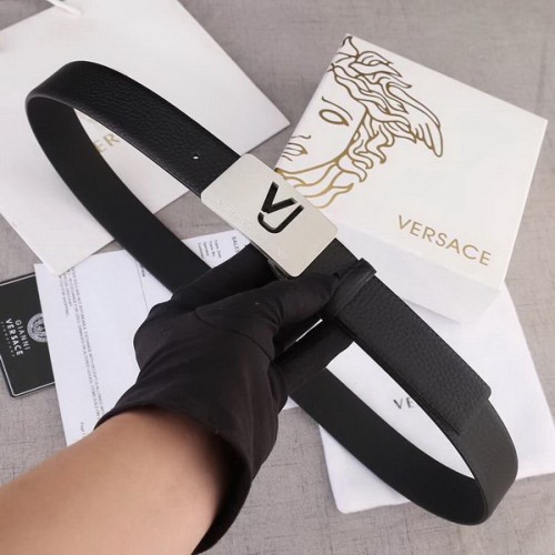 Super Perfect Quality Versace Belts(100% Genuine Leather,Steel Buckle)-466