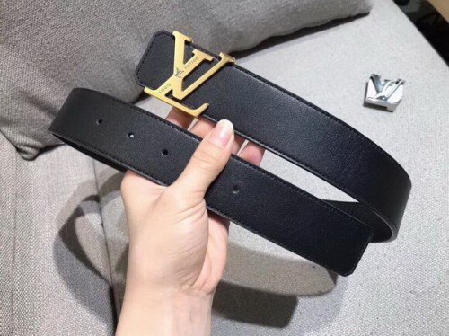 Super Perfect Quality LV Belts(100% Genuine Leather Steel Buckle)-2035