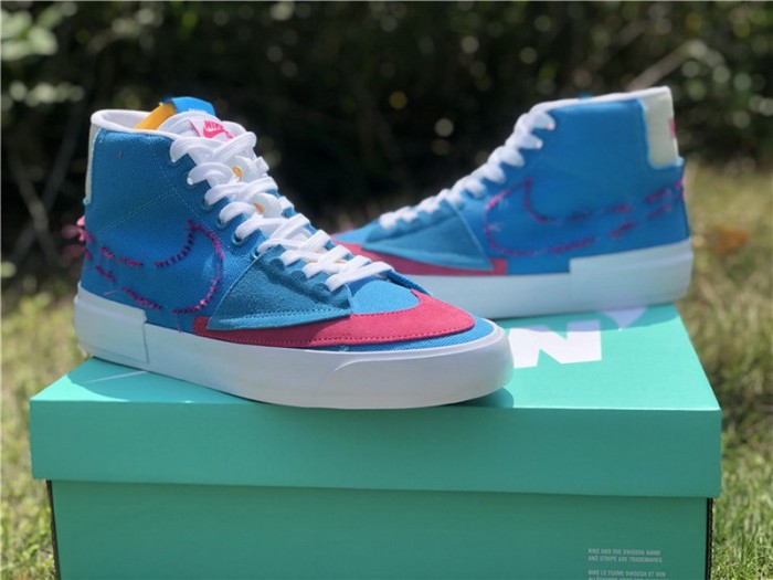 Authentic Nike SB Zoom Blazer Mid Edge  White GS
