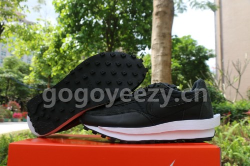 Authentic sacai x Nike LDV Waffle “Black Nylon”  GS