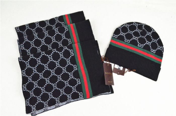 G Wool Cap Scarf AAA-002