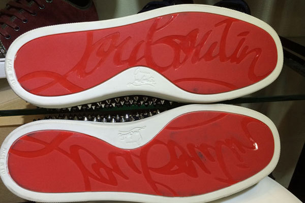 Super Max Perfect Christian Louboutin Roller Boat Mens Flat Sneakers with golden spikes(with receipt)