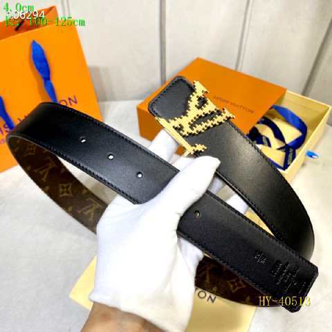 Super Perfect Quality LV Belts(100% Genuine Leather Steel Buckle)-2379