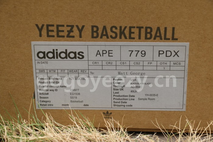 Authentic Yeezy Basketball Boost Black