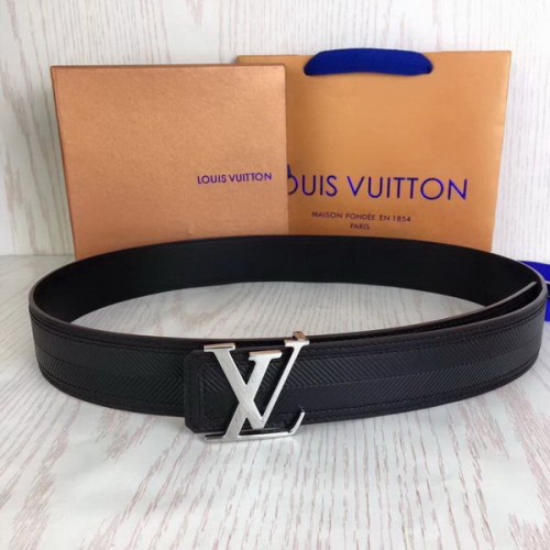 Super Perfect Quality LV Belts(100% Genuine Leather Steel Buckle)-1993