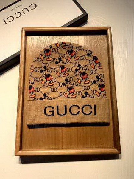 G Wool Cap Scarf AAA-074