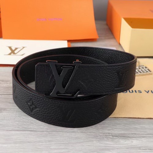 Super Perfect Quality LV Belts(100% Genuine Leather Steel Buckle)-1638