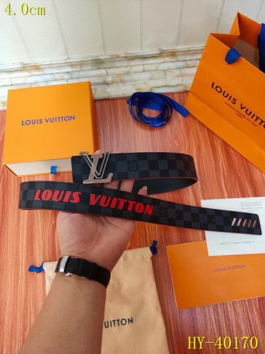 Super Perfect Quality LV Belts(100% Genuine Leather Steel Buckle)-1656
