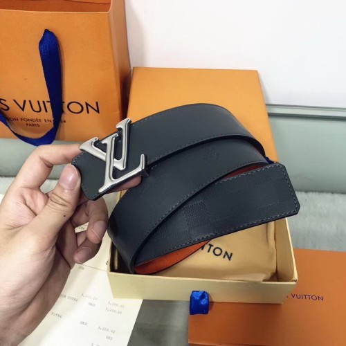 Super Perfect Quality LV Belts(100% Genuine Leather Steel Buckle)-1295