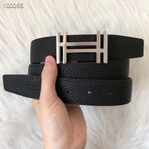 Super Perfect Quality Hermes Belts(100% Genuine Leather,Reversible Steel Buckle)-481
