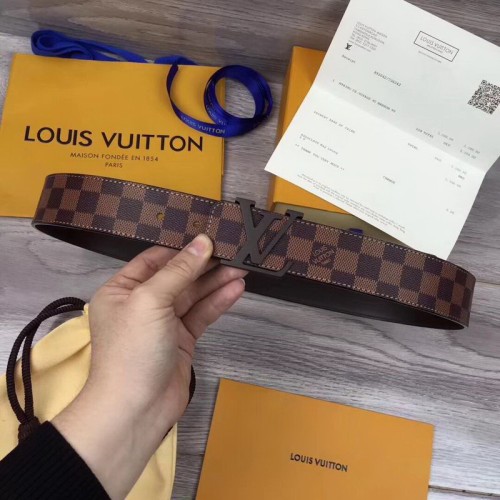 Super Perfect Quality LV Belts(100% Genuine Leather Steel Buckle)-1580