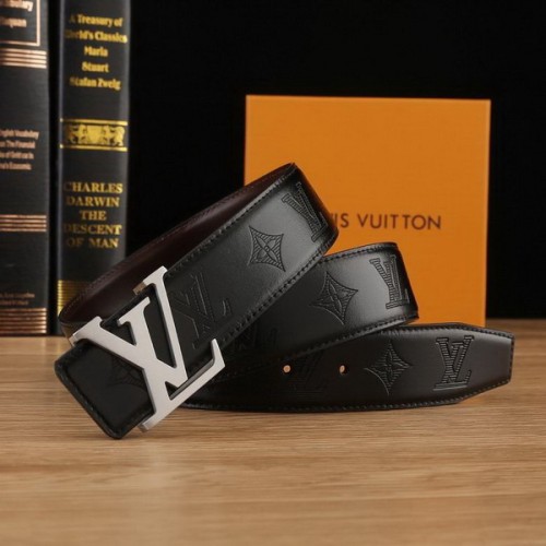Super Perfect Quality LV Belts(100% Genuine Leather Steel Buckle)-2113
