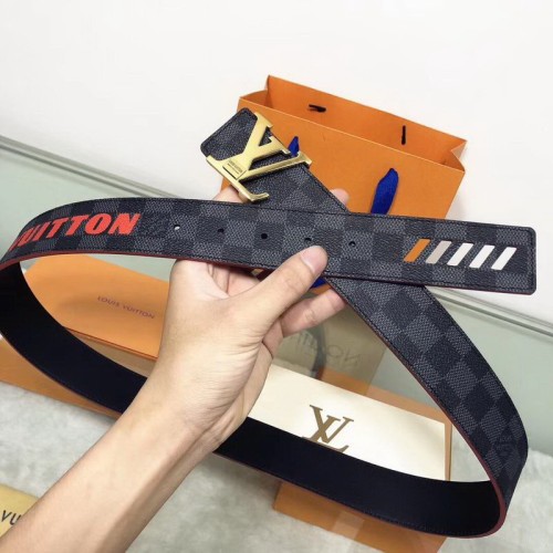 Super Perfect Quality LV Belts(100% Genuine Leather Steel Buckle)-1315