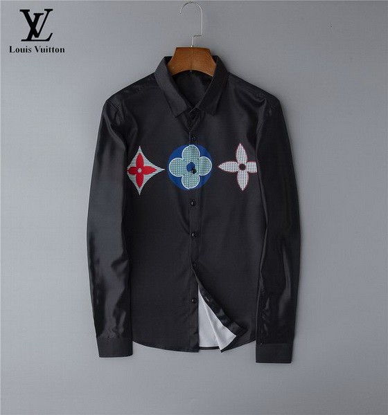 LV long sleeve shirt men-058(M-XXXL)