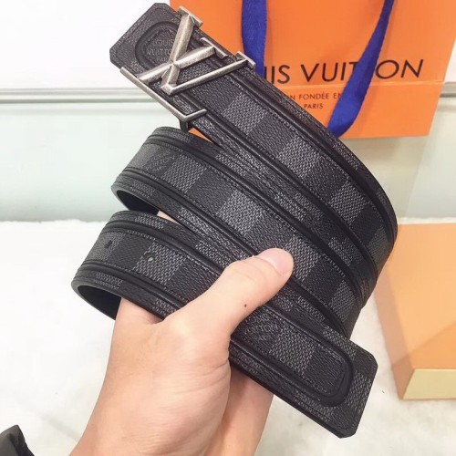 Super Perfect Quality LV Belts(100% Genuine Leather Steel Buckle)-1298