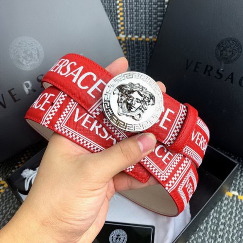 Super Perfect Quality Versace Belts(100% Genuine Leather,Steel Buckle)-149