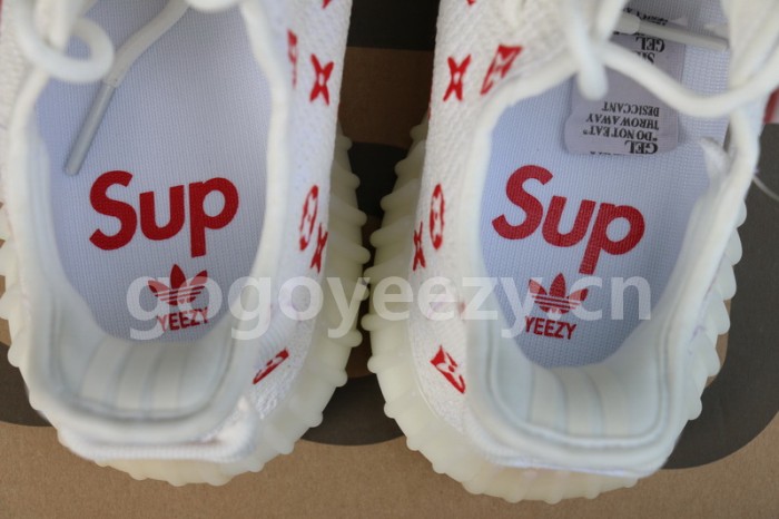 Authentic Supreme X LV X Yeezy 350 Boost V2