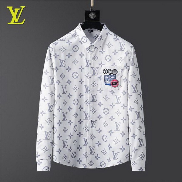 LV long sleeve shirt men-077(M-XXXL)