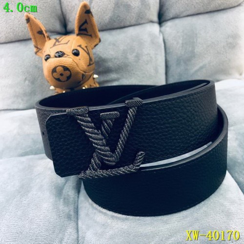 Super Perfect Quality LV Belts(100% Genuine Leather Steel Buckle)-1688
