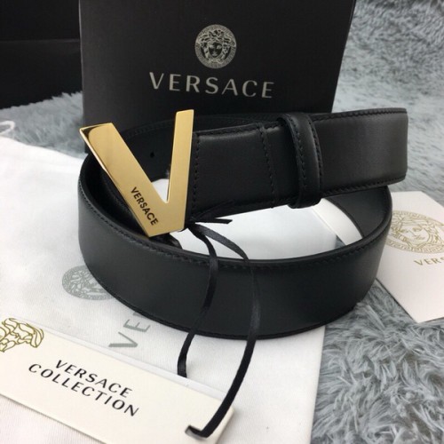 Super Perfect Quality Versace Belts(100% Genuine Leather,Steel Buckle)-262