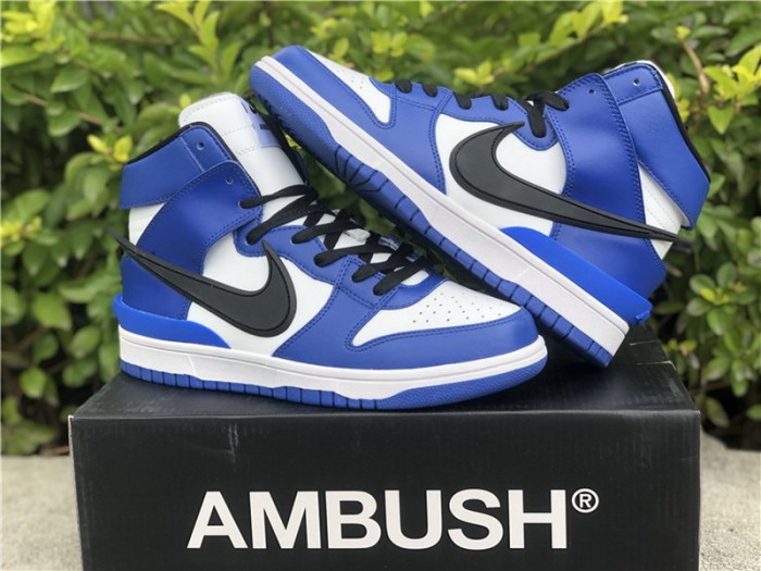 Authentic AMBUSH x Nike Dunk High  Deep Royal 