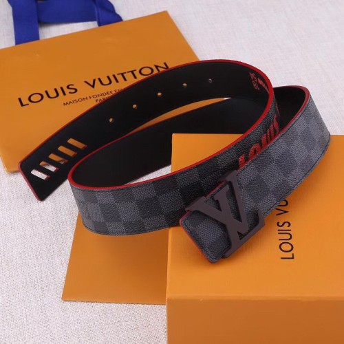 Super Perfect Quality LV Belts(100% Genuine Leather Steel Buckle)-1262