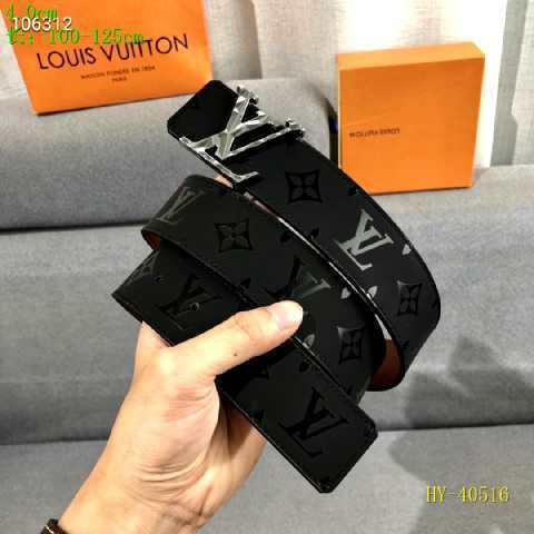 Super Perfect Quality LV Belts(100% Genuine Leather Steel Buckle)-2491
