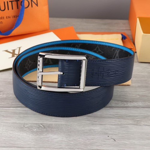 Super Perfect Quality LV Belts(100% Genuine Leather Steel Buckle)-1622