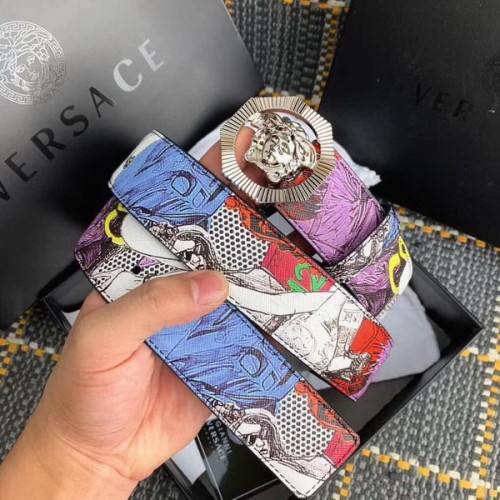 Super Perfect Quality Versace Belts(100% Genuine Leather,Steel Buckle)-305