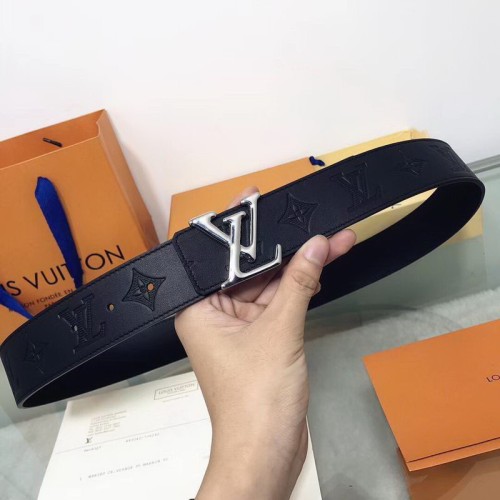 Super Perfect Quality LV Belts(100% Genuine Leather Steel Buckle)-1261