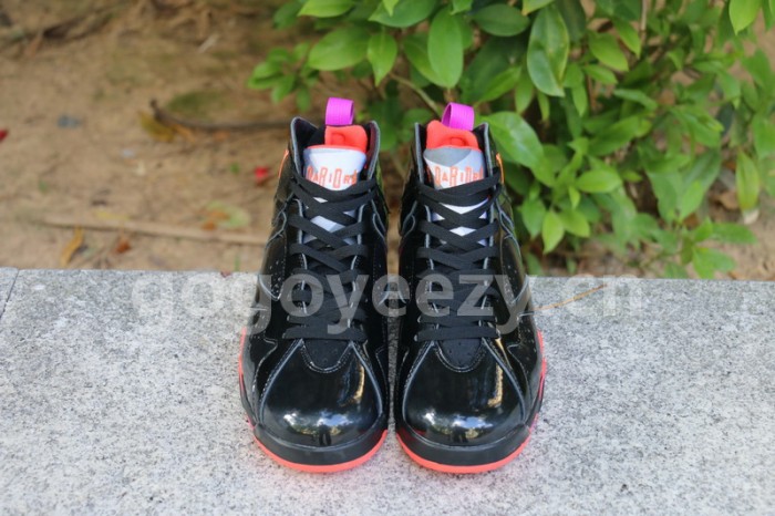 Authentic Air Jordan 7 WMNS “Black Patent Leather”