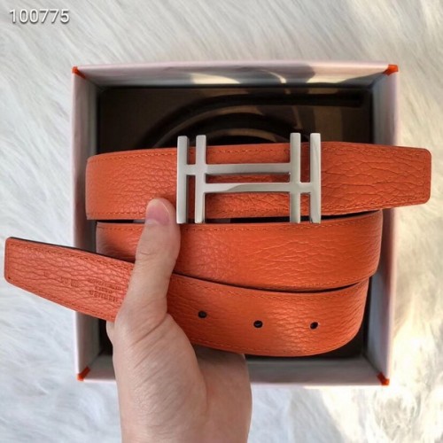 Super Perfect Quality Hermes Belts(100% Genuine Leather,Reversible Steel Buckle)-483