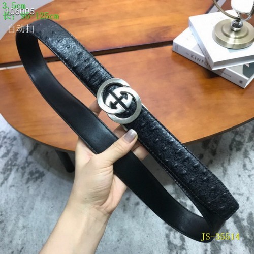 Super Perfect Quality G Belts(100% Genuine Leather,steel Buckle)-2598