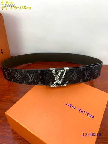 Super Perfect Quality LV Belts(100% Genuine Leather Steel Buckle)-2566