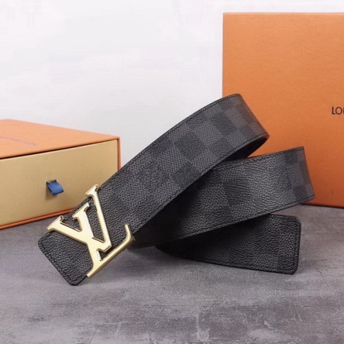 Super Perfect Quality LV Belts(100% Genuine Leather Steel Buckle)-1900