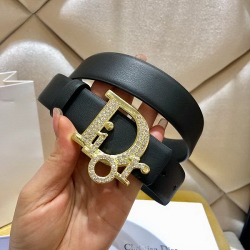 Super Perfect Quality Dior Belts(100% Genuine Leather,steel Buckle)-337