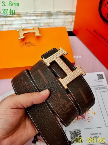 Super Perfect Quality Hermes Belts(100% Genuine Leather,Reversible Steel Buckle)-299