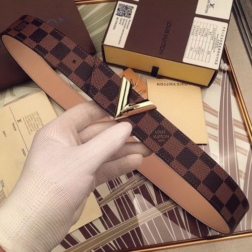 Super Perfect Quality LV Belts(100% Genuine Leather Steel Buckle)-1798