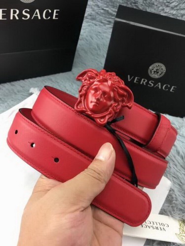 Super Perfect Quality Versace Belts(100% Genuine Leather,Steel Buckle)-483