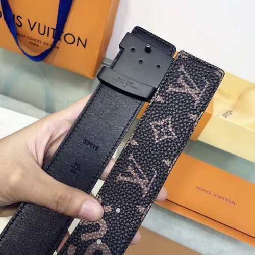 Super Perfect Quality LV Belts(100% Genuine Leather Steel Buckle)-1238