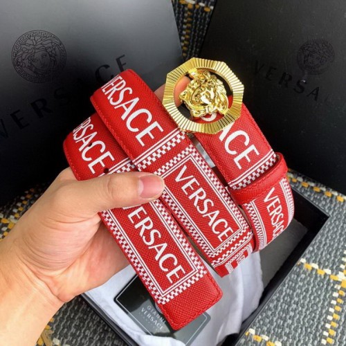 Super Perfect Quality Versace Belts(100% Genuine Leather,Steel Buckle)-135
