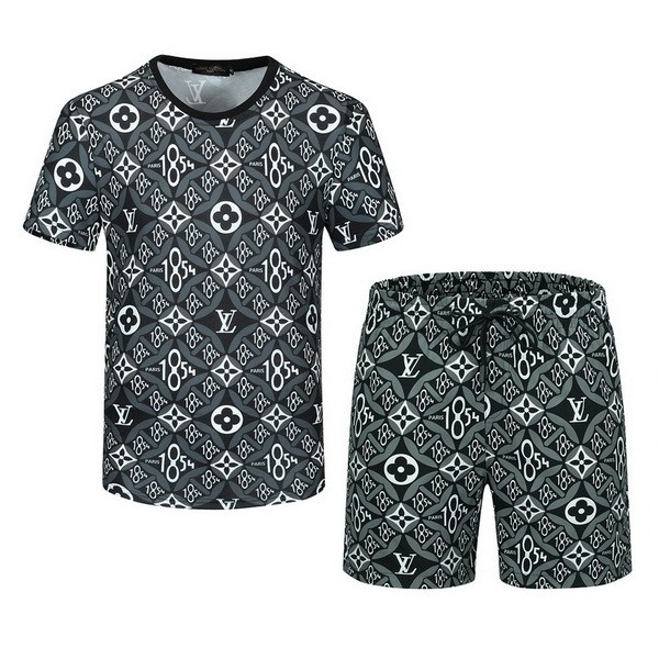 LV short sleeve men suit-048(M-XXXL)