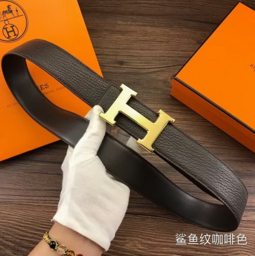 Super Perfect Quality Hermes Belts(100% Genuine Leather,Reversible Steel Buckle)-217