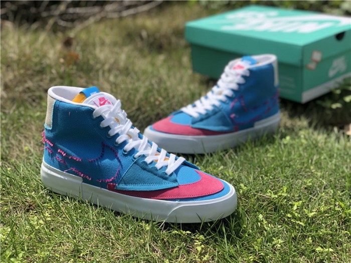 Authentic Nike SB Zoom Blazer Mid Edge  White GS