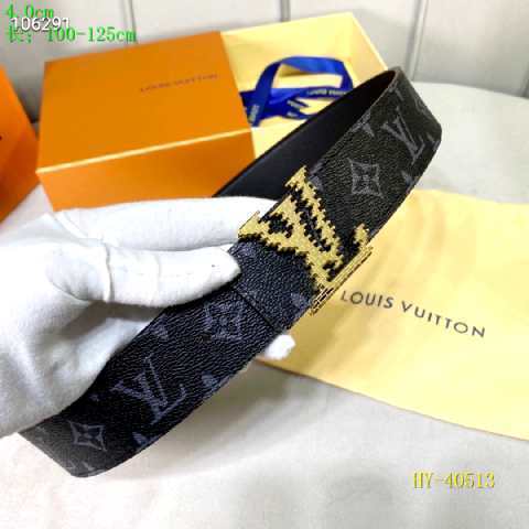 Super Perfect Quality LV Belts(100% Genuine Leather Steel Buckle)-2368