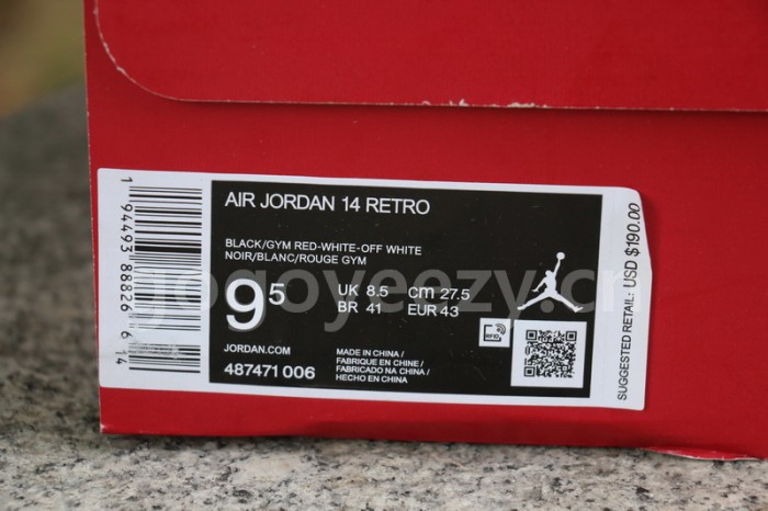 Authentic Air Jordan 14 “Gym Red”